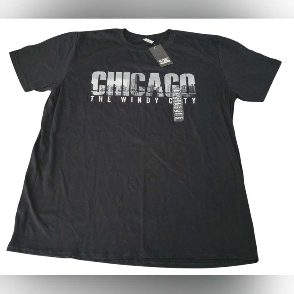Chicago Windy City Black T-Shirt Men's XL Graphic Tee